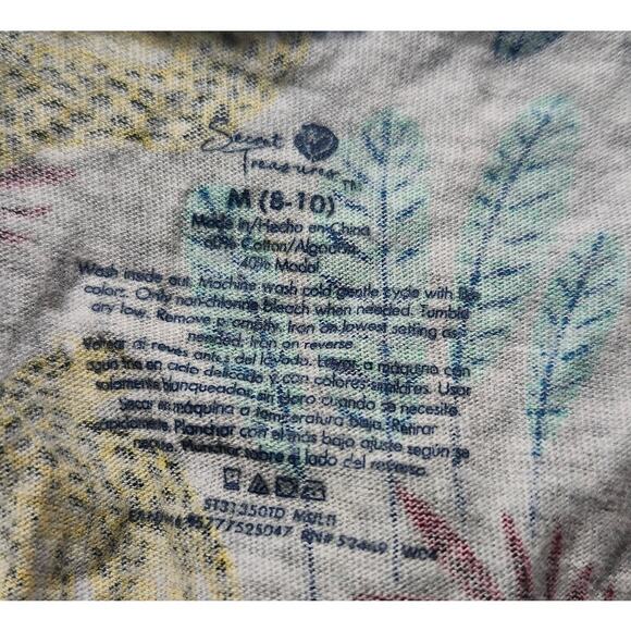 Secret Treasures Pajamas Tank Short Set Medium Tiger Tropical Leopard - Picture 6 of 7